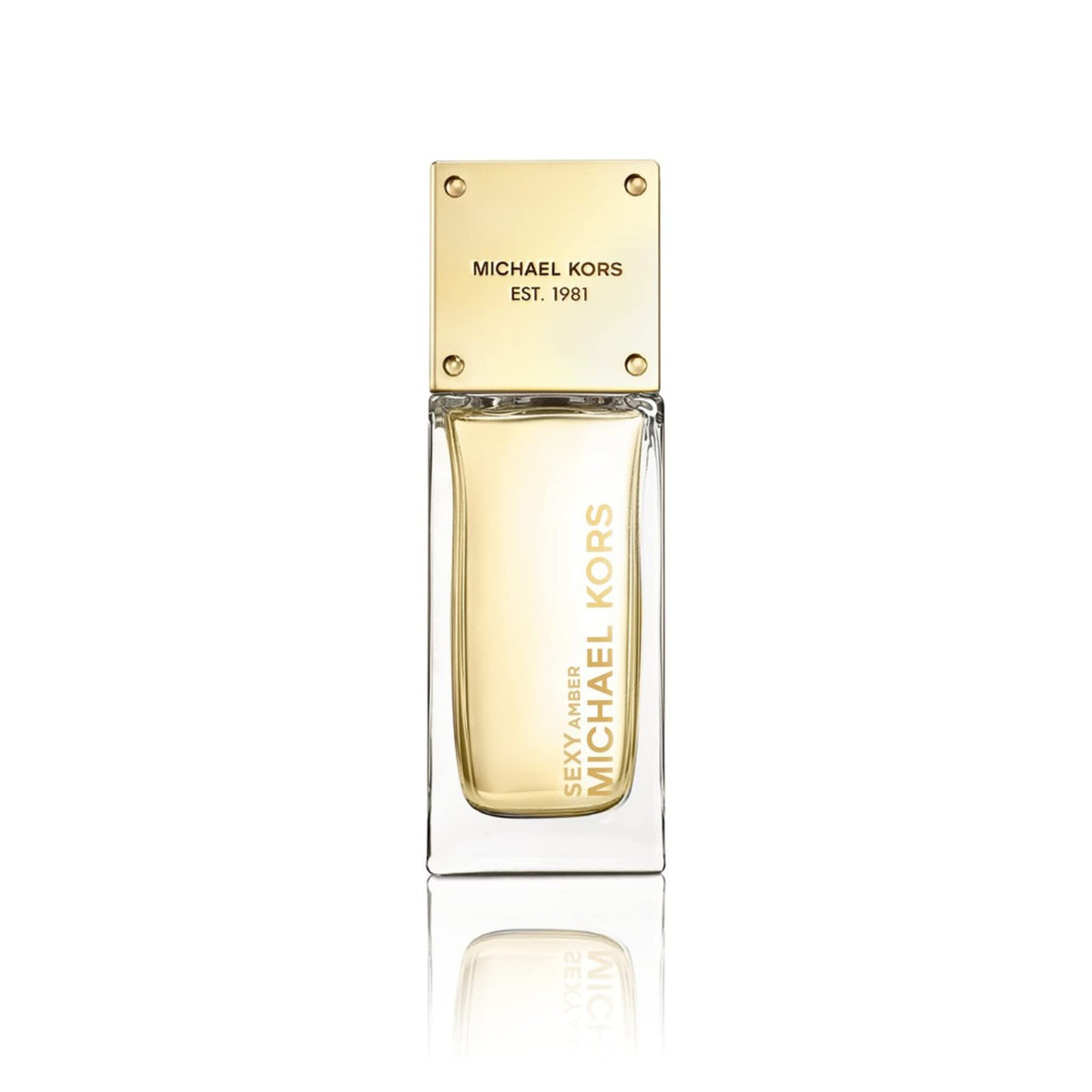Michael Kors Sexy Amber bottle pour, ideal for quick application and daily wear.