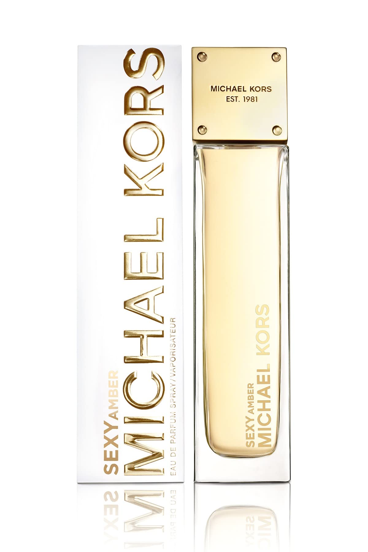 Frasco Michael Kors Sexy Amber listo para realzar momentos nocturnos.