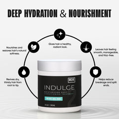Acondicionador Miche Beauty Indulge para cabellos rizados, facilita desenredo y suaviza.