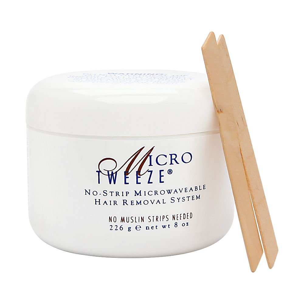 Micro Tweeze cera sin bandas para microondas: depilación limpia y duradera en casa.