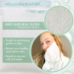 MicrodermaMitt exfoliación labios suave para piel sensible y uso diario.