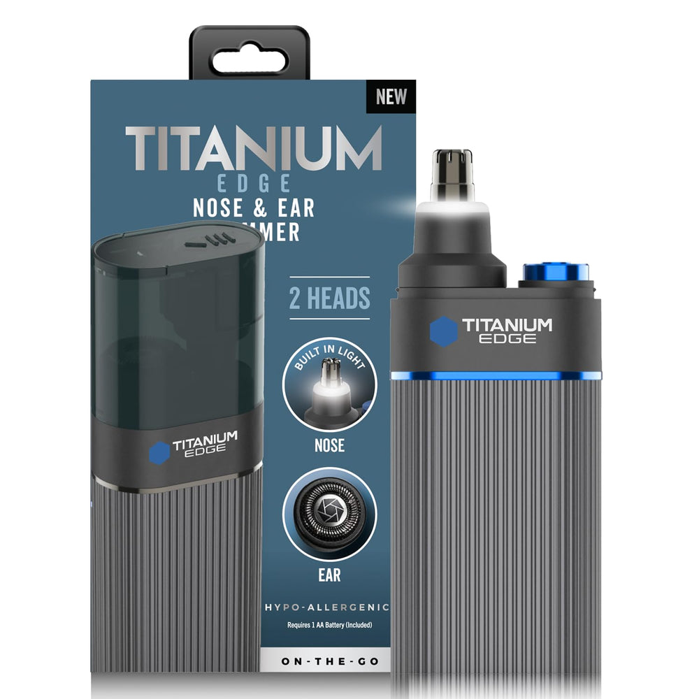 Microtouch Titanium Edge recortador oídos y nariz con iluminación para precisión