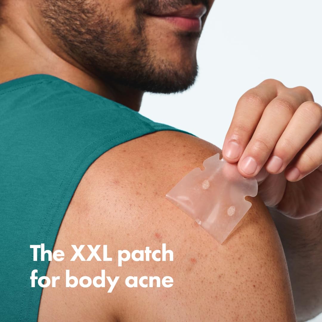 Mighty Patch Body Patch XXL diseño flexible para adaptarse a las curvas del cuerpo.