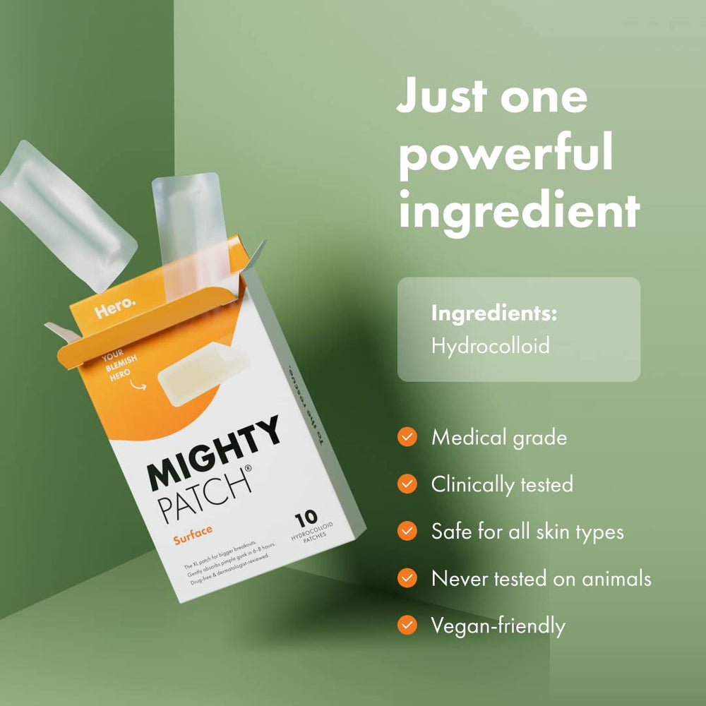 Mighty Patch Surface acabado mate translúcido para discreción diaria