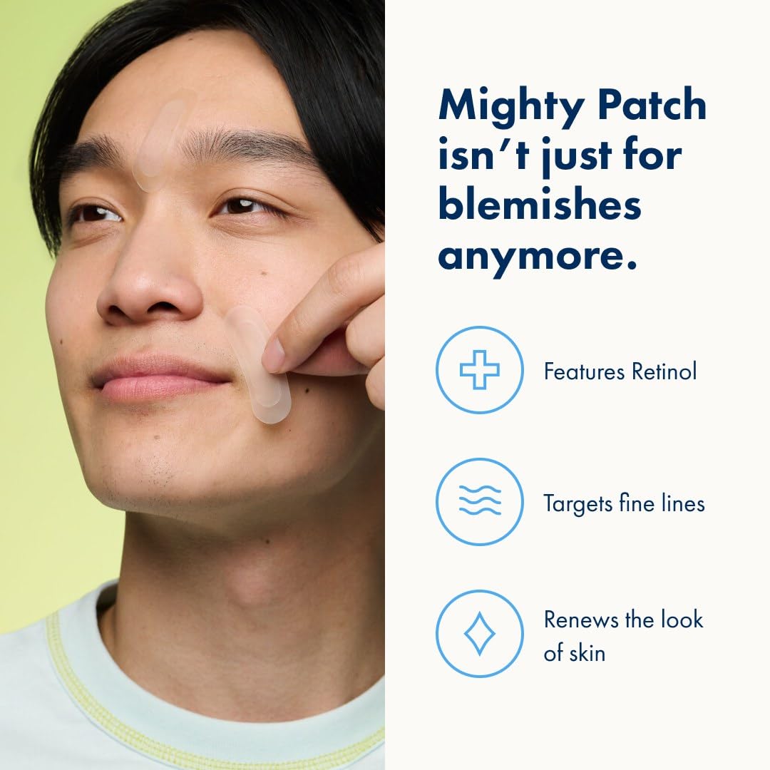 Mighty Patch uso nocturno: parche fino para renovar la piel al dormir.