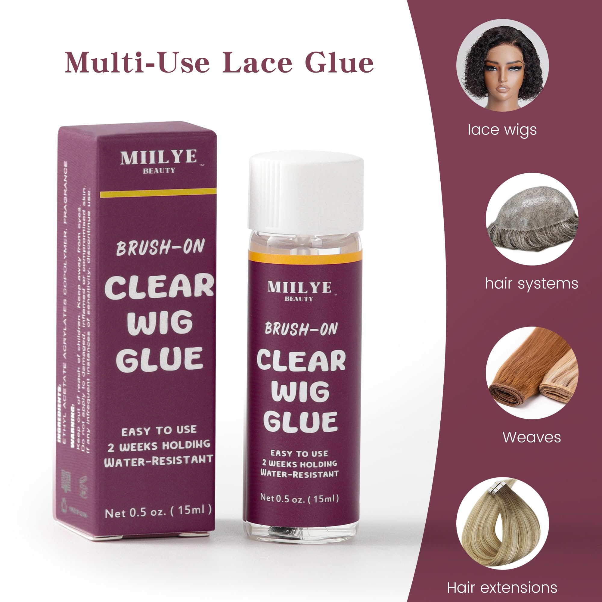 MIILYE BEAUTY kit compacto de pegamento para usar en movimiento