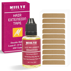 MIILYE cinta de reemplazo para extensiones, parche visible, acabado natural