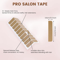 Tab pre-cortado MIILYE para extensiones facilita la alineación rápida.