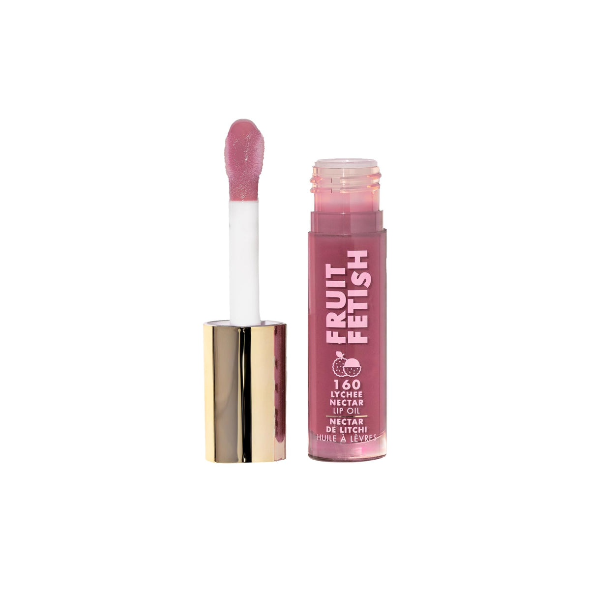 Milani Aceite Labial en botella cercana, hidratación instantánea.