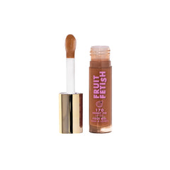 Milani Aceite Labial Fetiche de Fruta en botella, hidratación instantánea y brillo suave