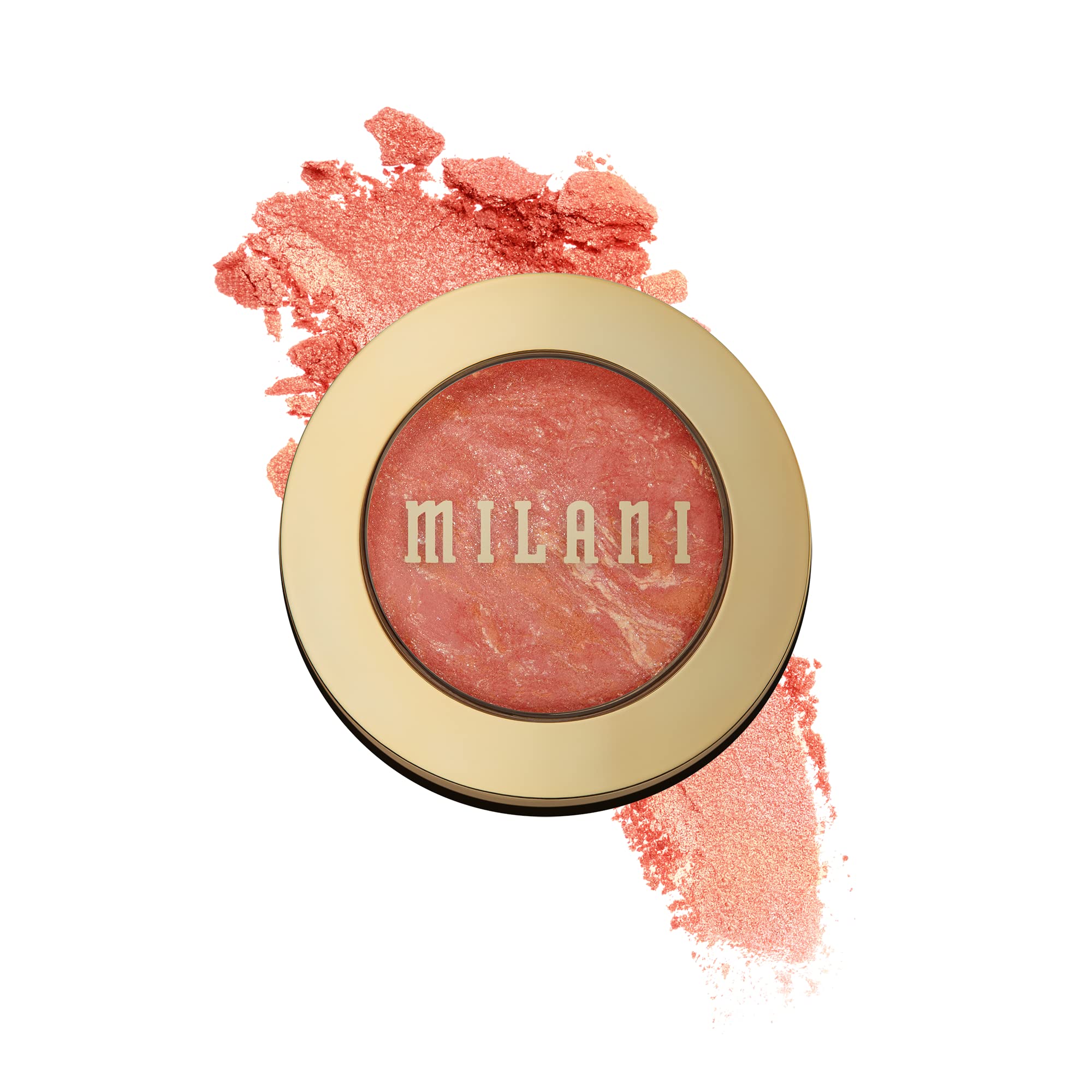 Milani Baked Blush Corallina: empaque compacto ideal para viaje y uso diario.