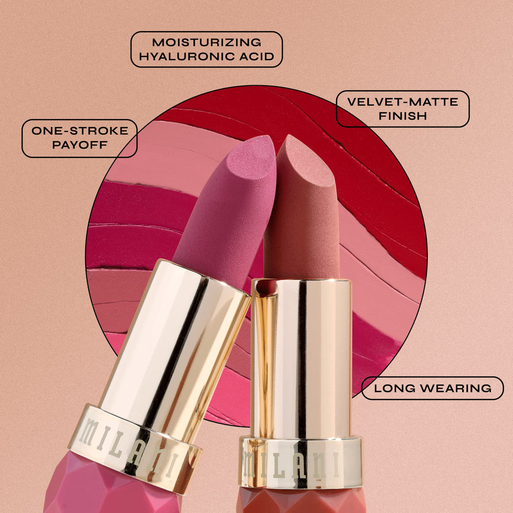 Maquillaje vegano y libre de crueldad con Milani Color Fetish Lipstick Secret.