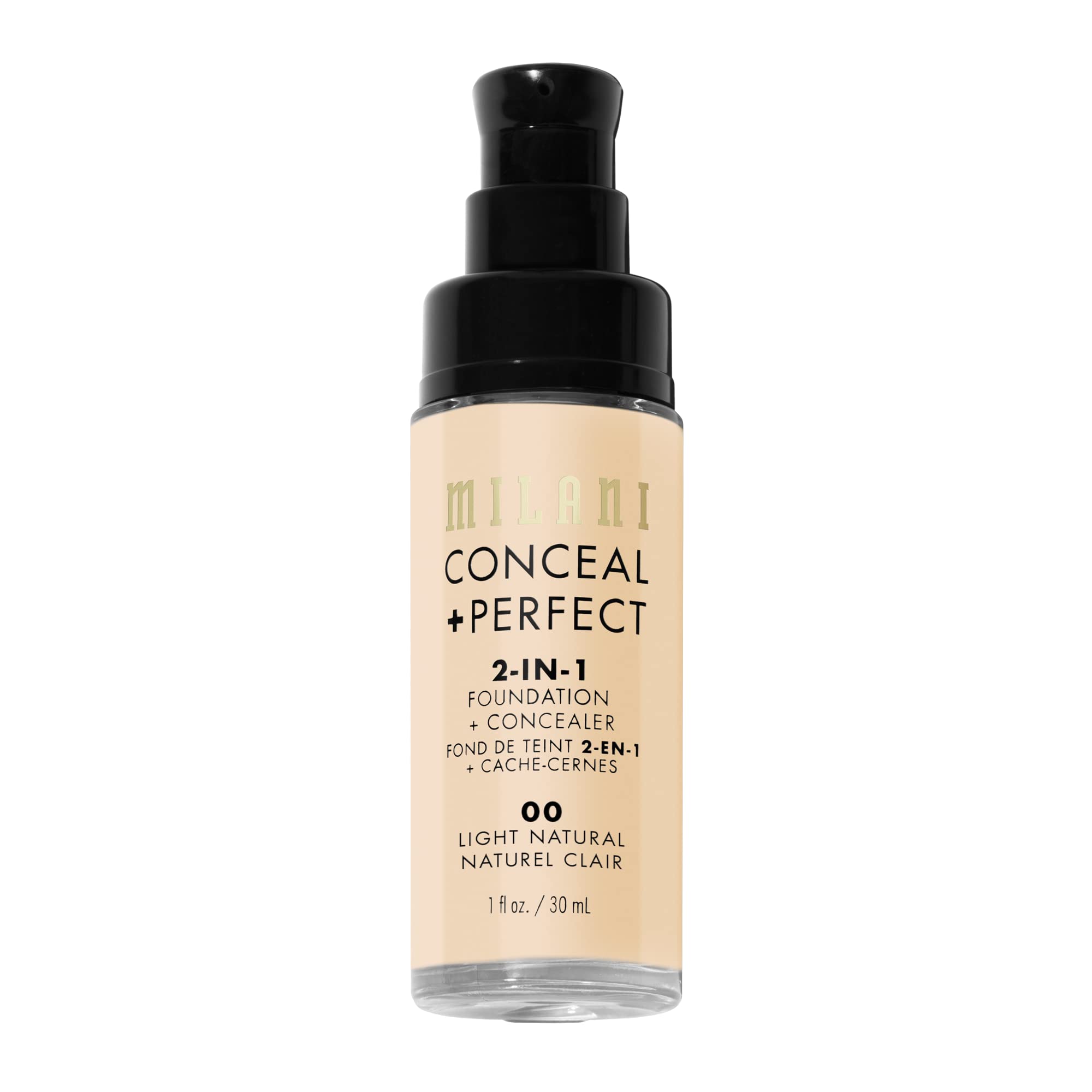 Aplicación con esponja para Milani Conceal + Perfect, acabado sedoso.