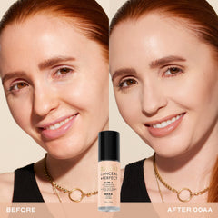 Aplicación con esponja de Milani Conceal + Perfect para difuminar.