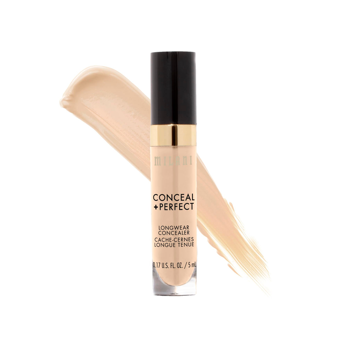 Milani Conceal + Perfect en bote, cobertura uniforme para imperfecciones.