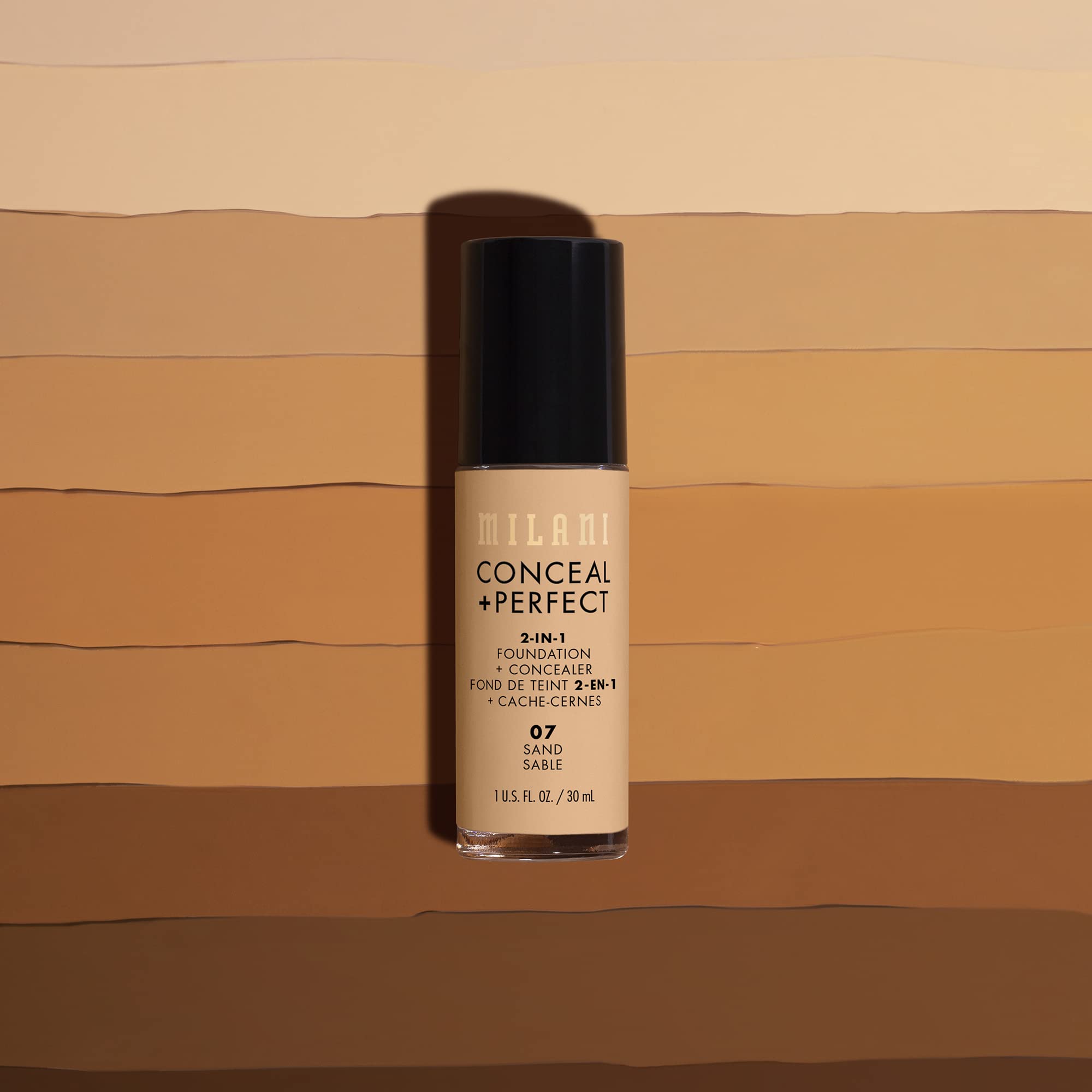 Milani Conceal + Perfect envase compacto para viaje.
