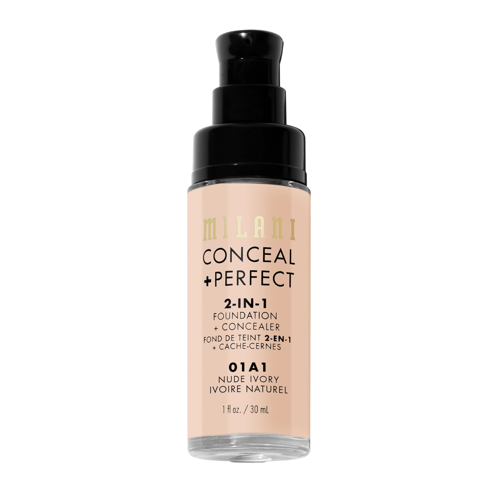 Muestra de cobertura en piel con Milani Conceal + Perfect.