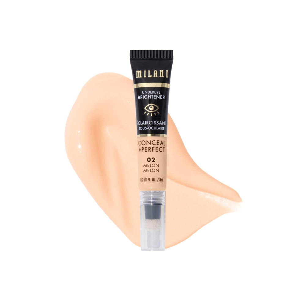 Milani Conceal + Perfect Melón envase iluminador para ojeras cansadas.