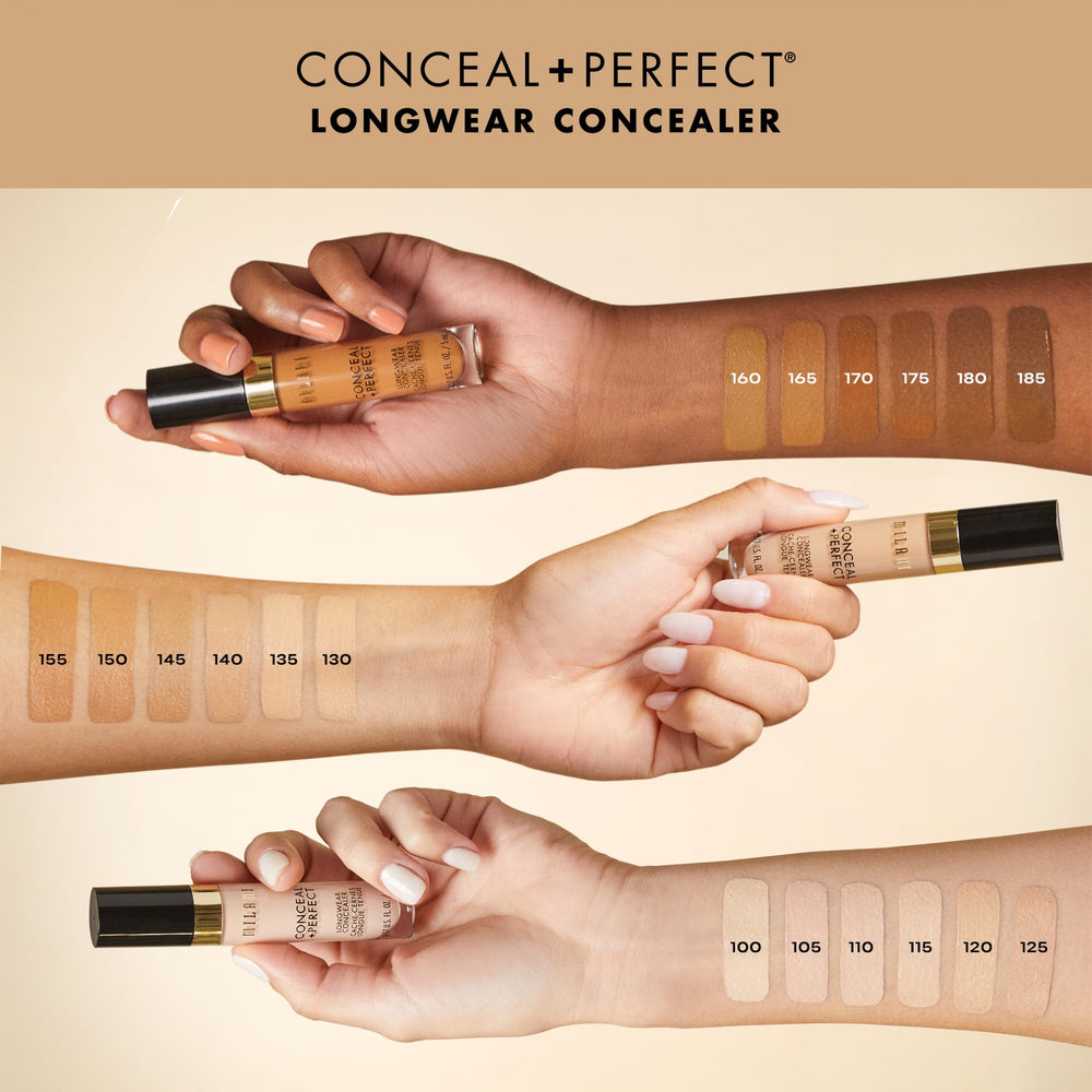 Prueba de tono Milani Conceal + Perfect para comparar color.