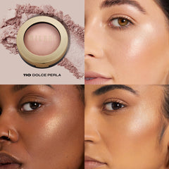 Milani Dolce Perla iluminador horneado destaca arco de la ceja para definición sutil.