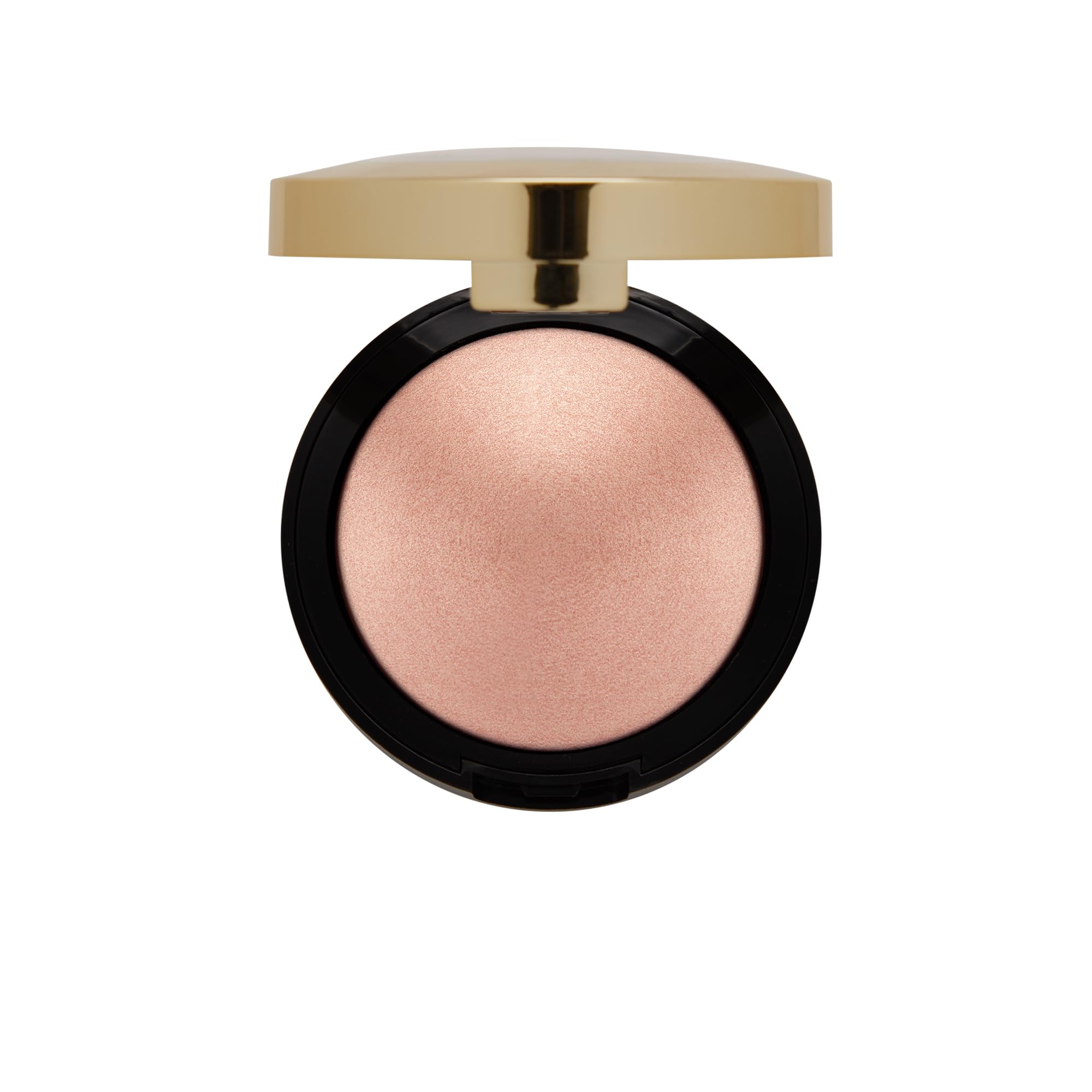 Milani Dolce Perla iluminador horneado envase premium italiano para uso diario.