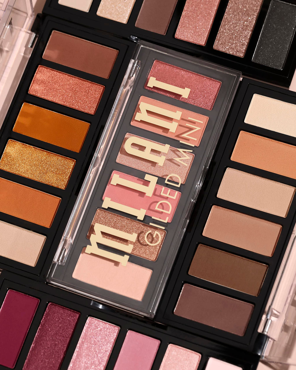 Milani Gilded Mini Paleta acabado pulido para estilos definidos.