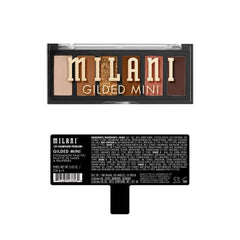 Milani Gilded Mini Paleta con muestras revela pigmentación rica para combinaciones rápidas.