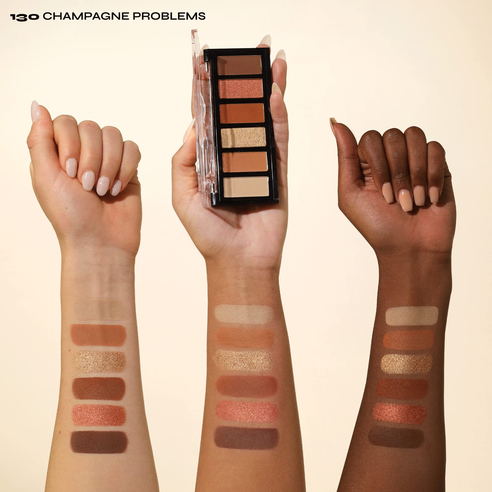 Milani Gilded Mini Paleta sombra brillo sutil para destellos luminosos diarios.