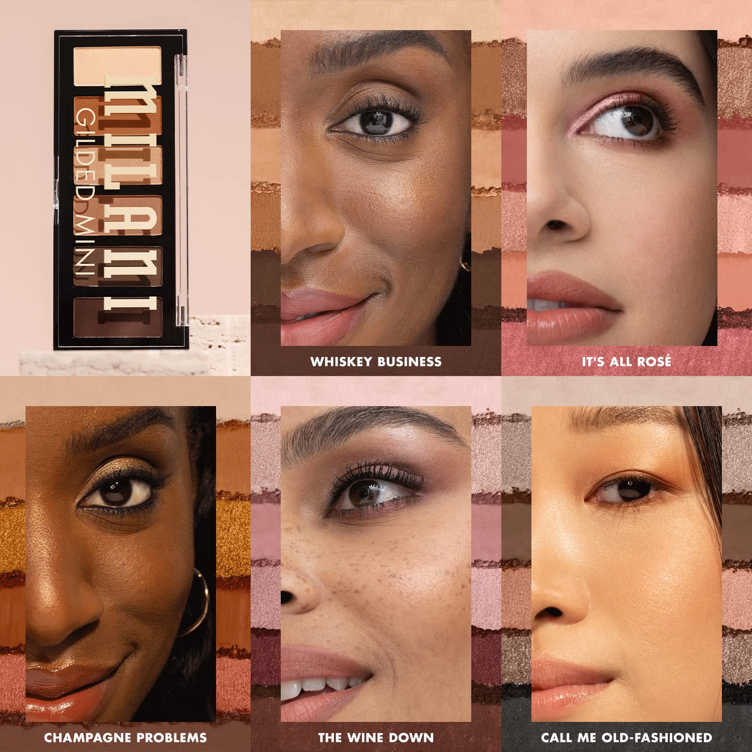 Milani Gilded Mini pigmentos de alta intensidad para impacto visual.