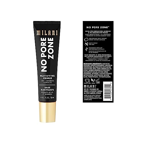 Milani No Pore Zone muestra de textura mate para piel grasa.