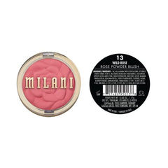 Teinte rose clair mate de Milani Rose Blush pour un teint doux.