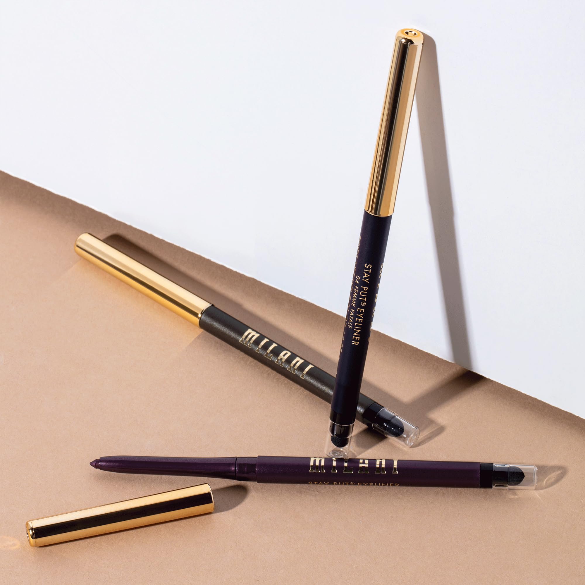 Milani Stay Put Eyeliner After Dark, libre de crueldad y sin pruebas en animales.