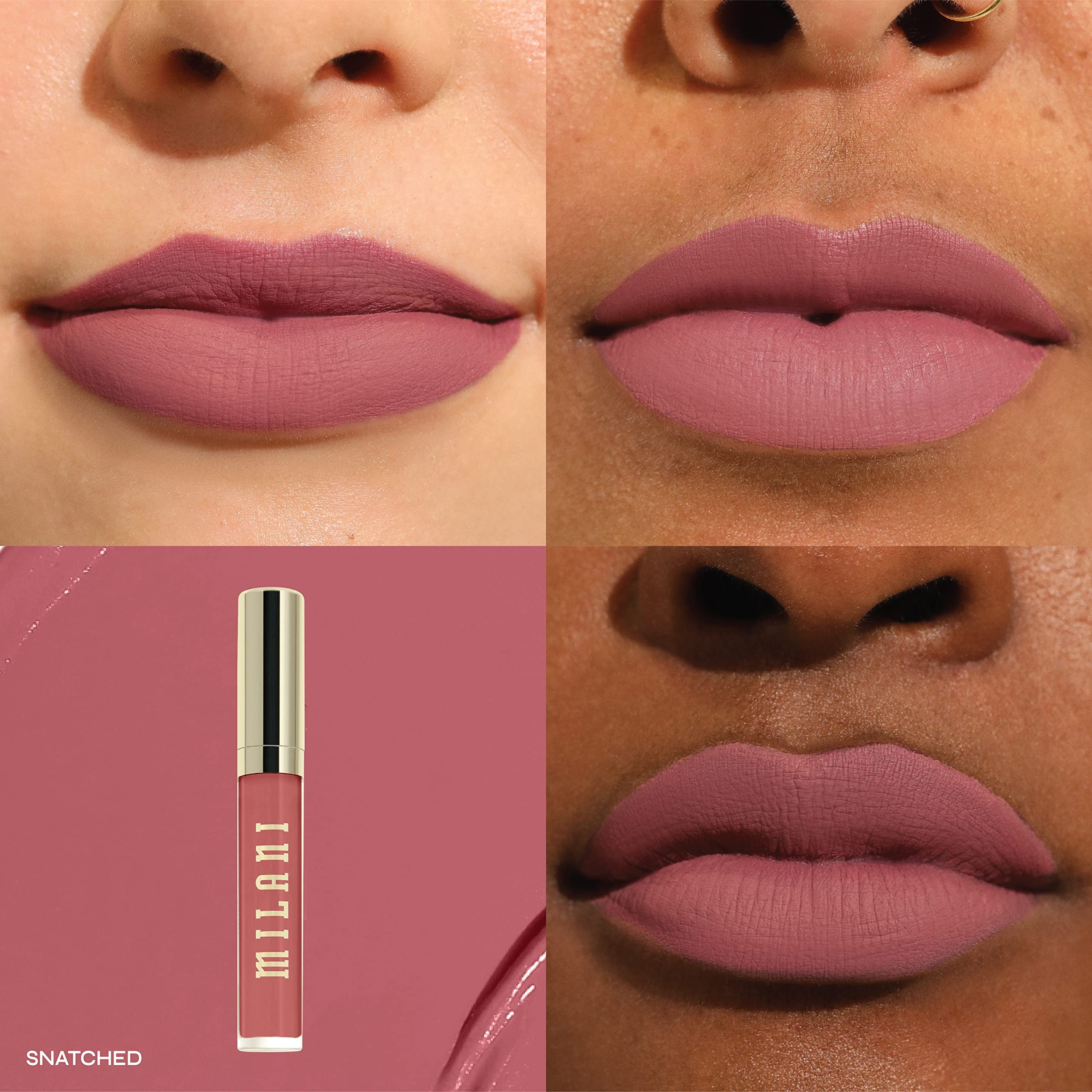 Milani Stay Put Labial, duración de hasta 12 horas para look duradero.
