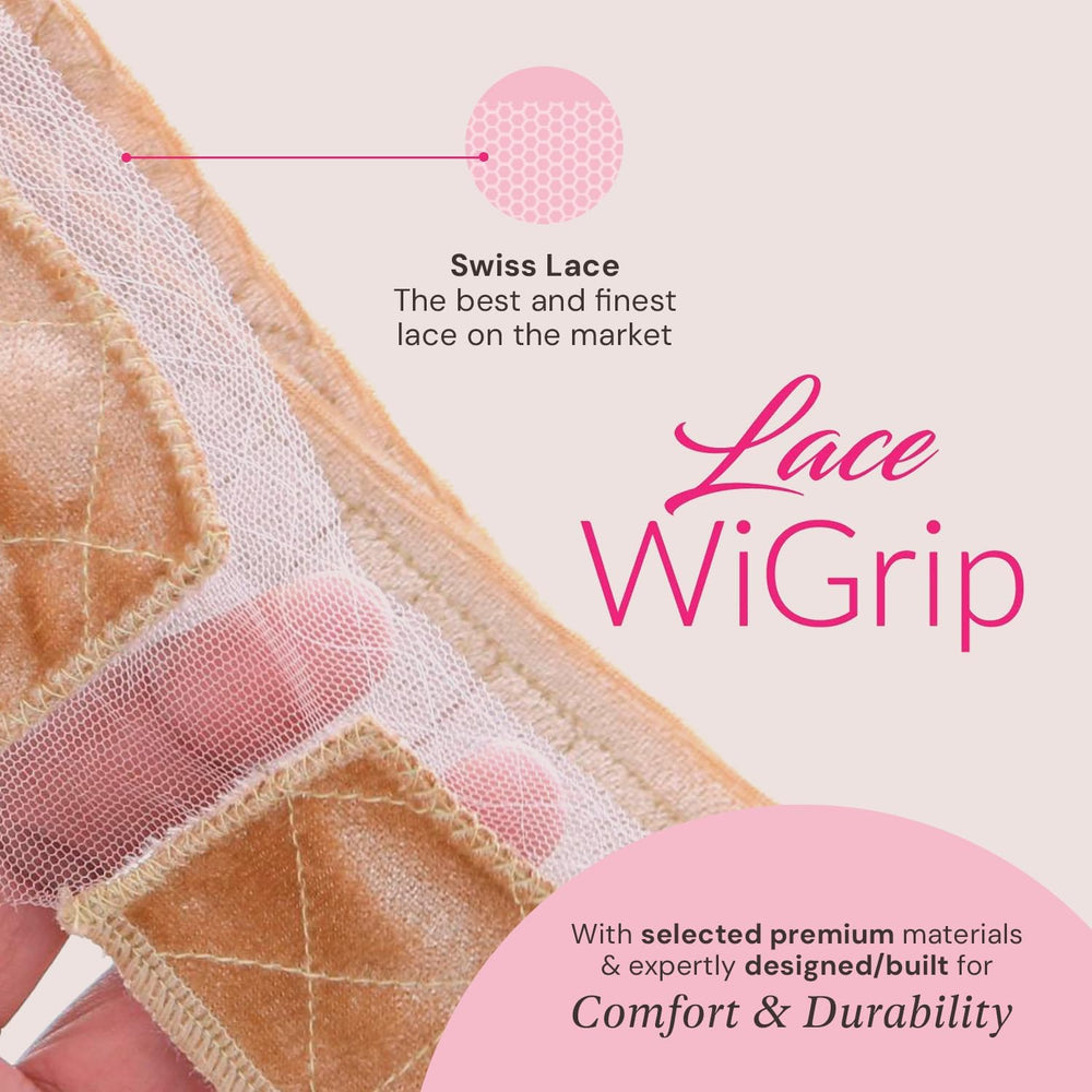 Banda ajustable MILANO COLLECTION Wigrip evita deslizamientos durante el uso prolongado.
