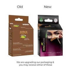 MinaiBrow Tint Kit Marrón Claro Pincel: aplicación suave y precisa.
