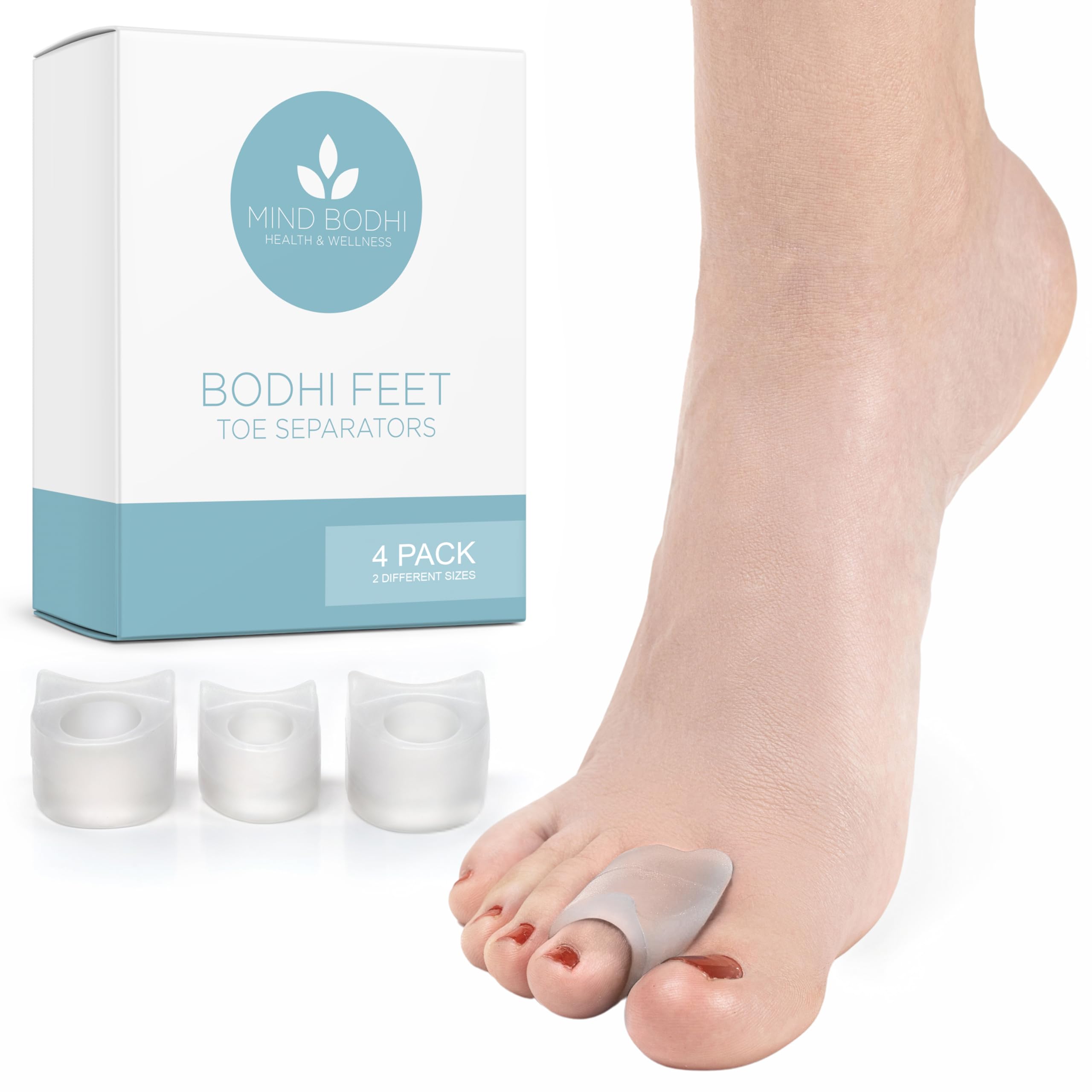 Mind Bodhi: separadores de dedos un bucle 4-pack para uso diario.