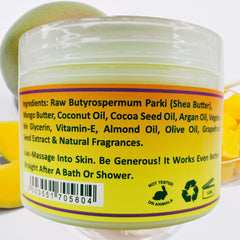 Mine Botanicals, manteca de karité y mango nutren la piel.
