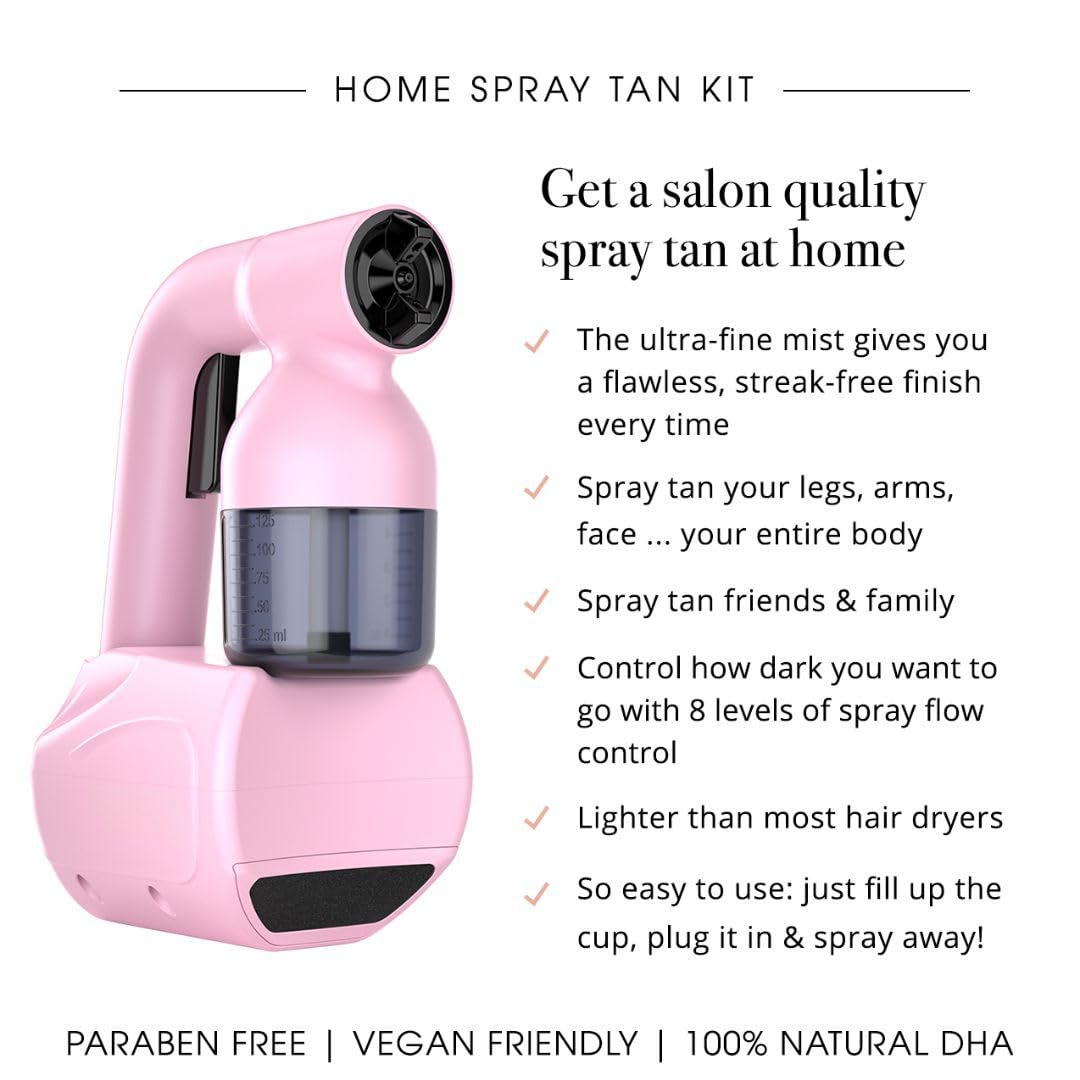 MINETAN Personal Spray Machine con taza recargable para sesiones prolongadas.