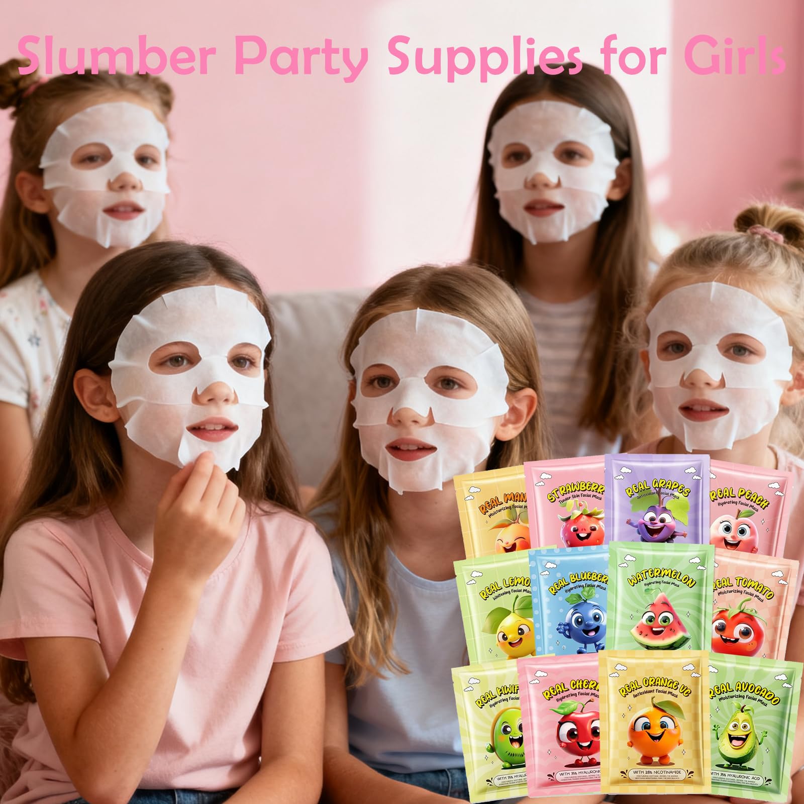 Mascarilla Minfei de kiwi para niños: cuidado suave y refrescante