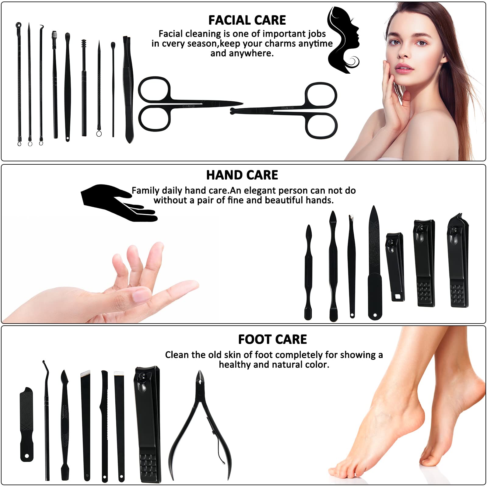 MINKINH herramientas de manicura para manos y pies en casa