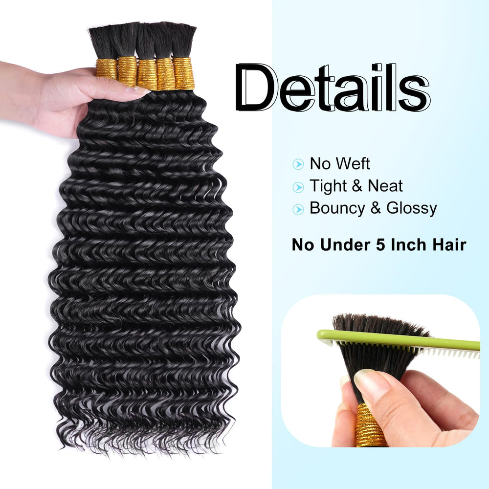Miokimou cabello 12A natural rizado, ideal para peinados bohemios con volumen.