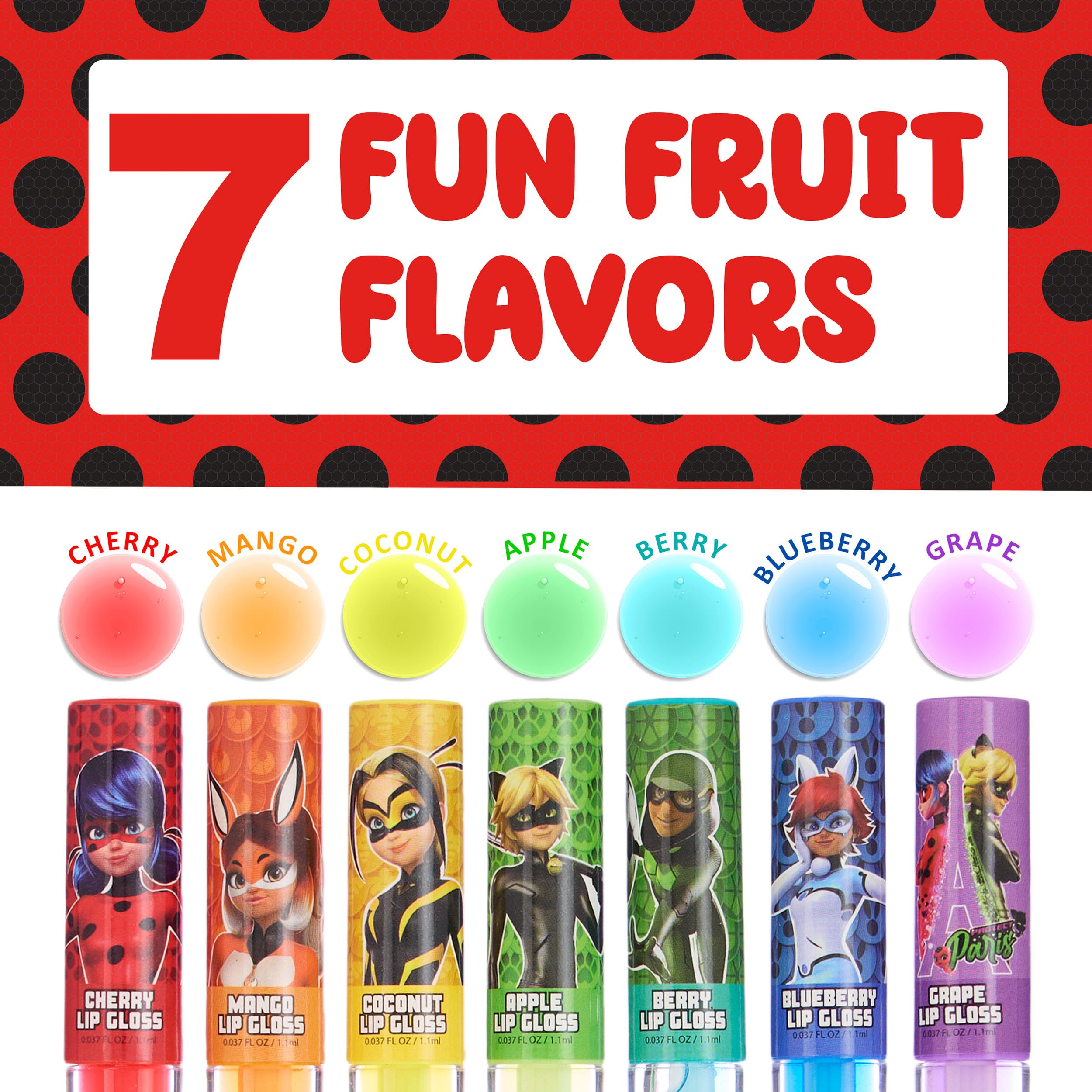 Sabor coco de Miraculous lipgloss para un acabado sedoso