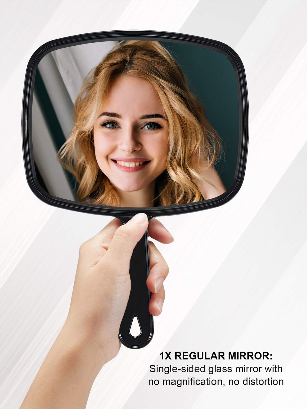 MIRRORNOVA mango antideslizante, agarre cómodo para uso diario.