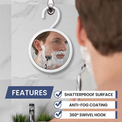 MIRRORVANA: gancho 360° rotativo para colgar en la ducha con facilidad