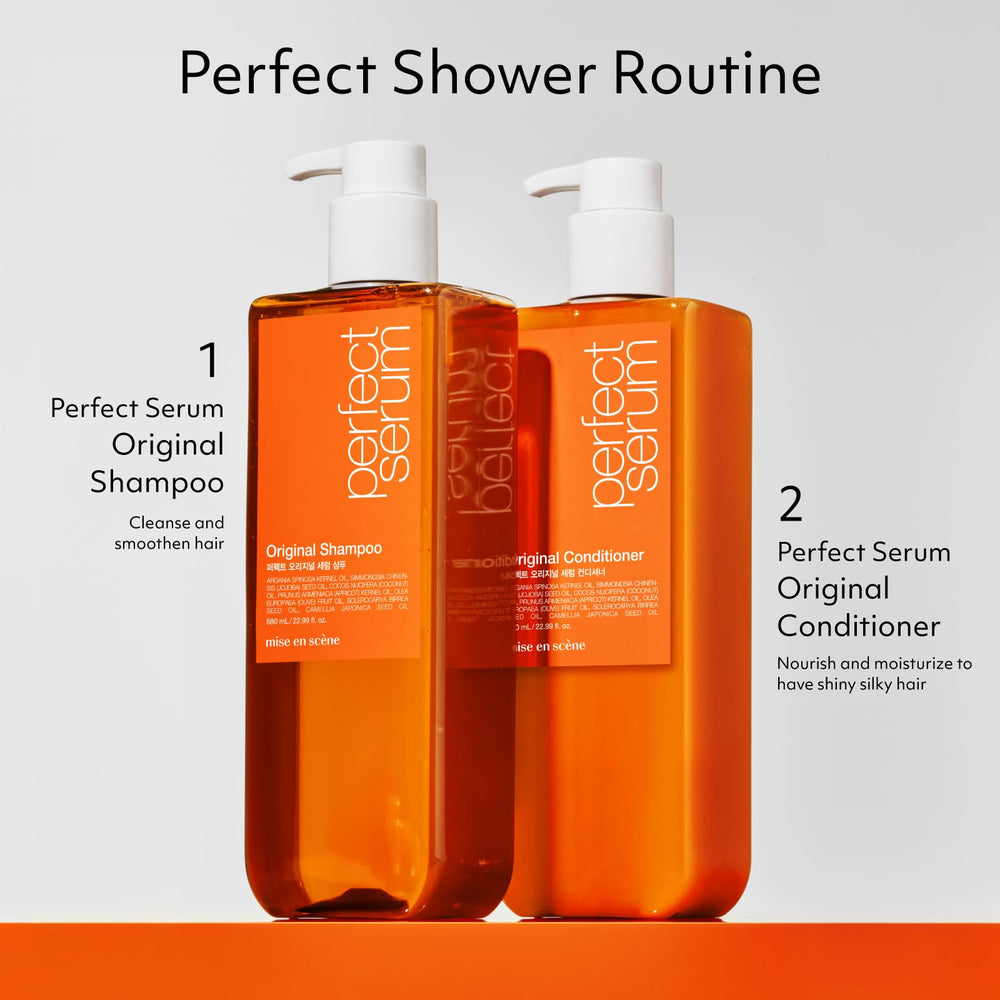 Modo de uso con Perfect Serum Original Shampoo