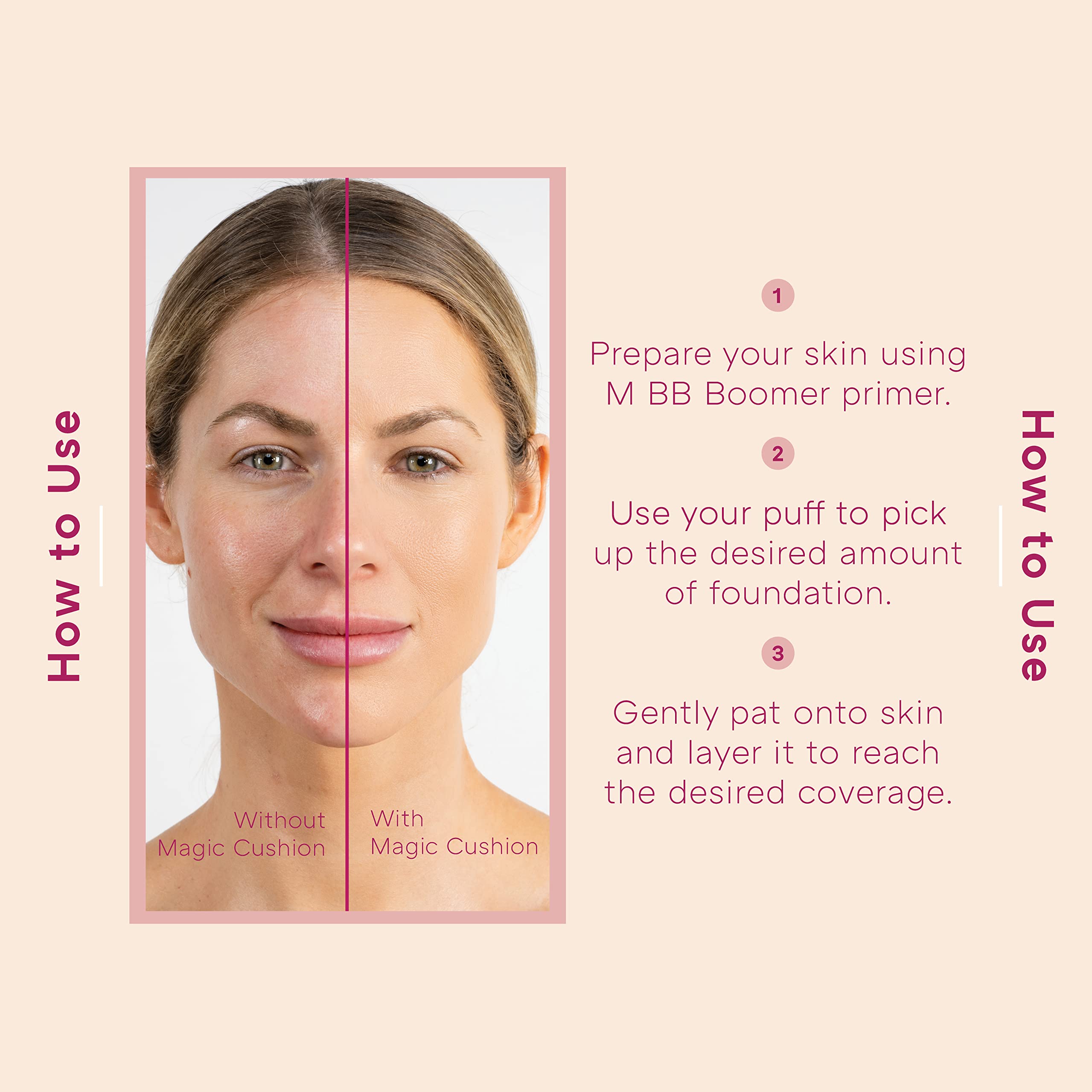 MISSHA Magic Cushion No.21 sponge-hybrid applicator enables smooth application