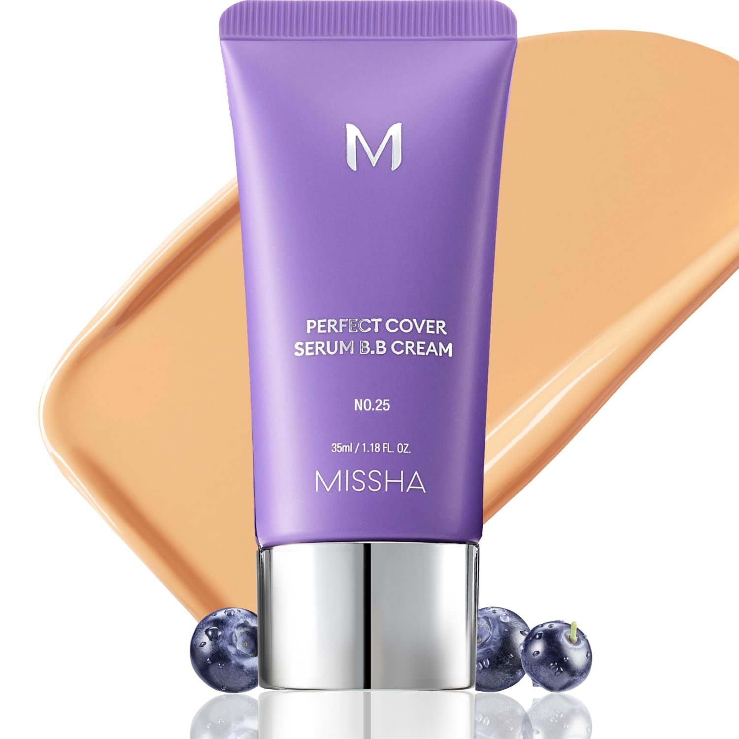 MISSHA Serum BB Cream No25 en envase elegante para uso diario con acabado radiante.