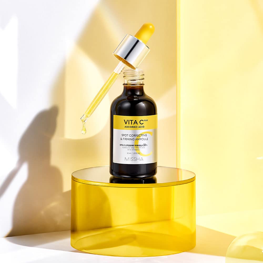 Missha Vita C Plus Ampoule, aplicación en ampolla para rostro y cuello