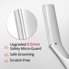 Mistfree Dermaplane Razor para rostro, uso diario suave y exfoliante.
