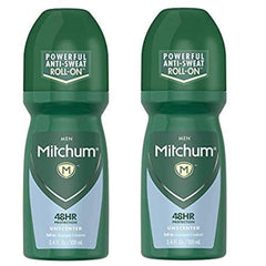 Mitchum Invisible roll-on unscented bottle front for all-day freshness